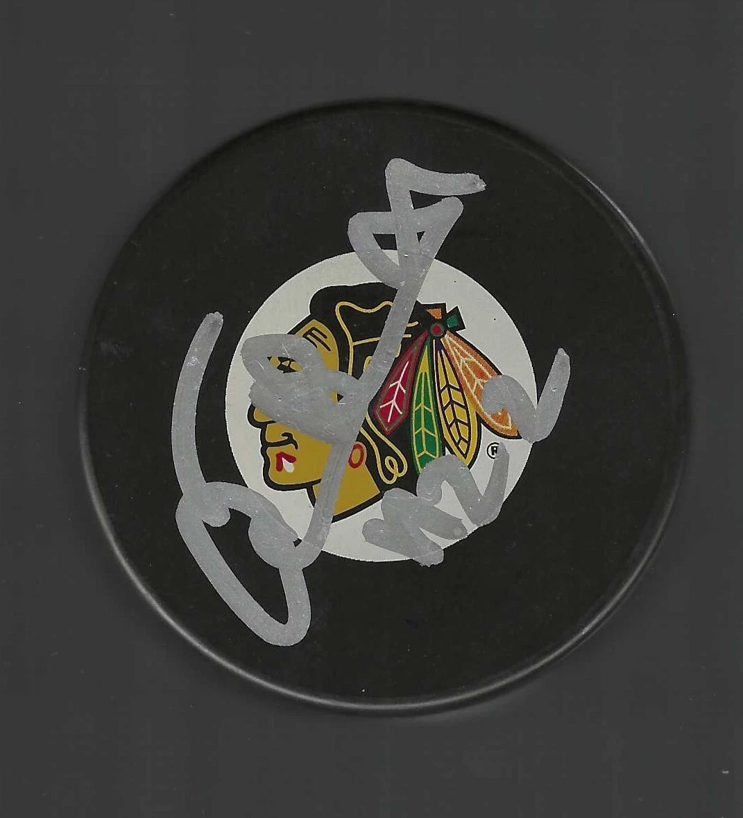 Christian Ruuttu Signed Chicago Blackhawks Puck
