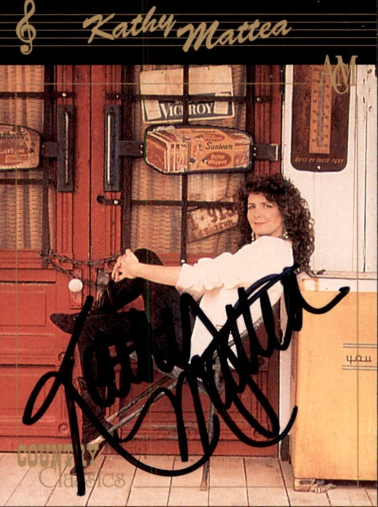 Kathy Mattea Signed Collect-A-Card 1992 Card #62
