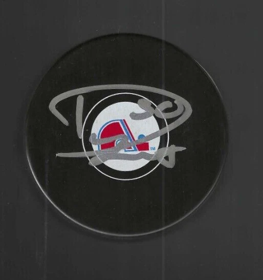 Dan Lambert Signed Quebec Nordiques Puck
