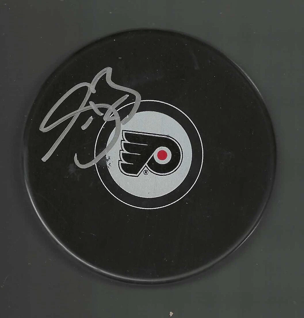 Sean Burke Signed Philadelphia Flyers Puck
