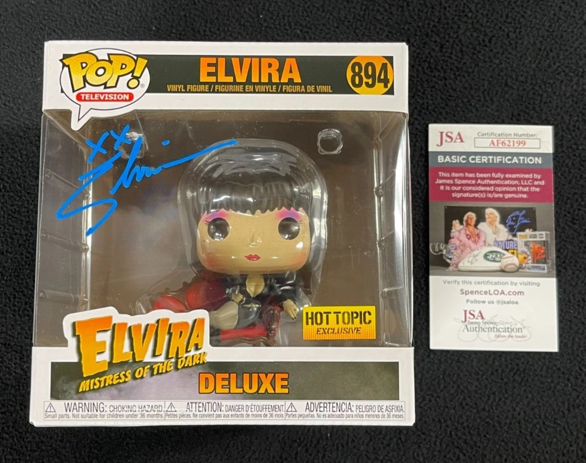 Elvira Signed Mistress Of The Dark Signed Deluxe Funko Pop Figure #894 JSA COA

