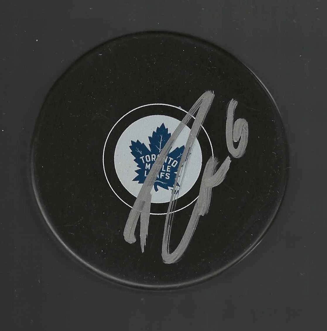 Tim Gleason Signed Toronto Maple Leafs Puck

