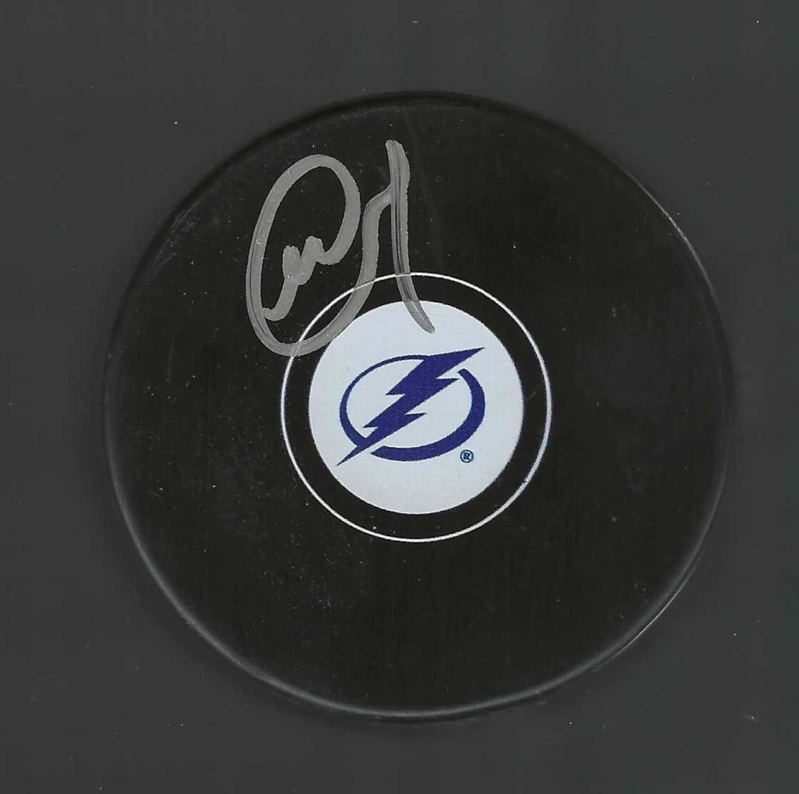 Mikhail Sergachev Signed Tampa Bay Lightning Puck
