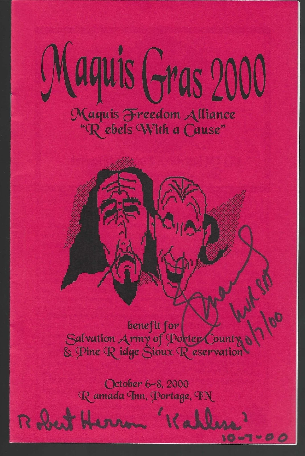 Bob Herron & Barbara March Signed Star Trek Convention Program JSA COA
