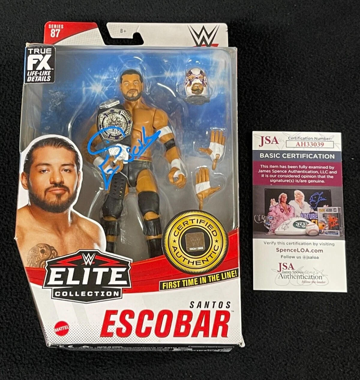 Santos Escobar WWE Elite Series 87 Action Figure JSA COA Legado Del Phantasma
