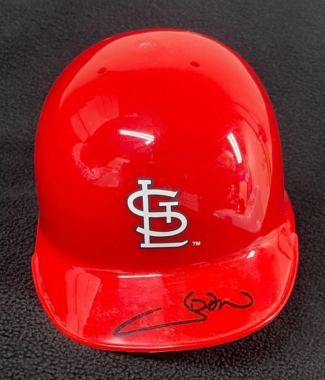 J.D. Drew Signed St Louis Cardinals Mini Batting Helmet Beckett COA JD
