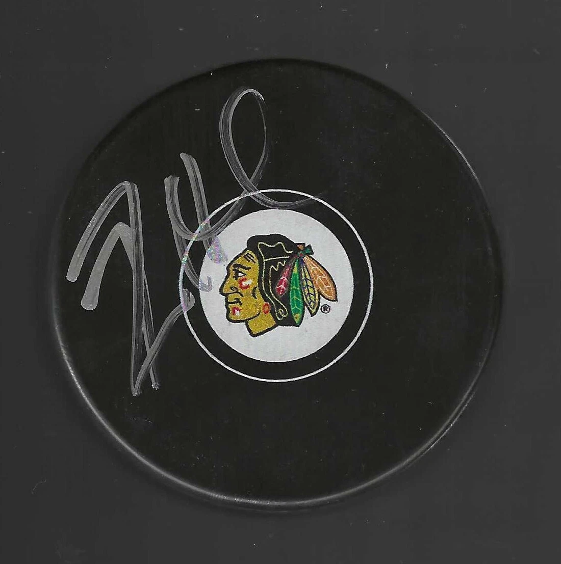 Ryan Huska Signed Chicago Blackhawks Puck

