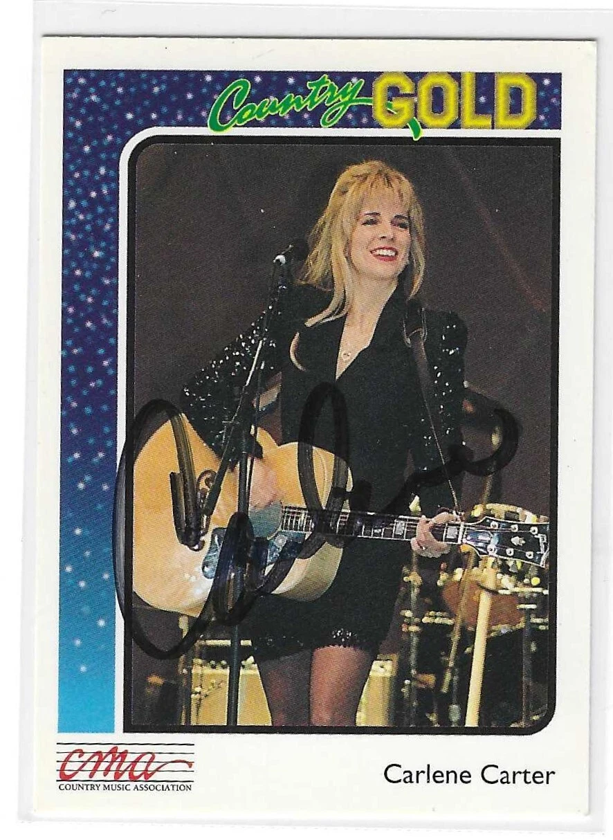 Carlene Carter Signed 1992 Country Gold Card #42
