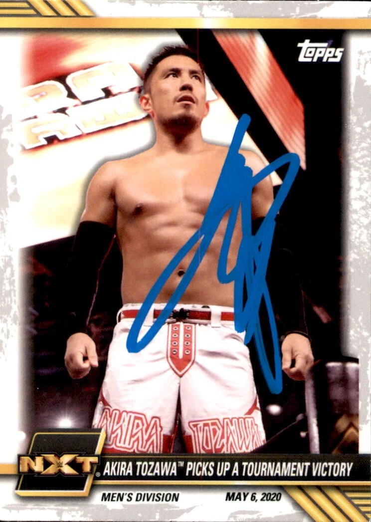 Akira Tozawa Signed 2021 Topps NXT WWE Card #23
