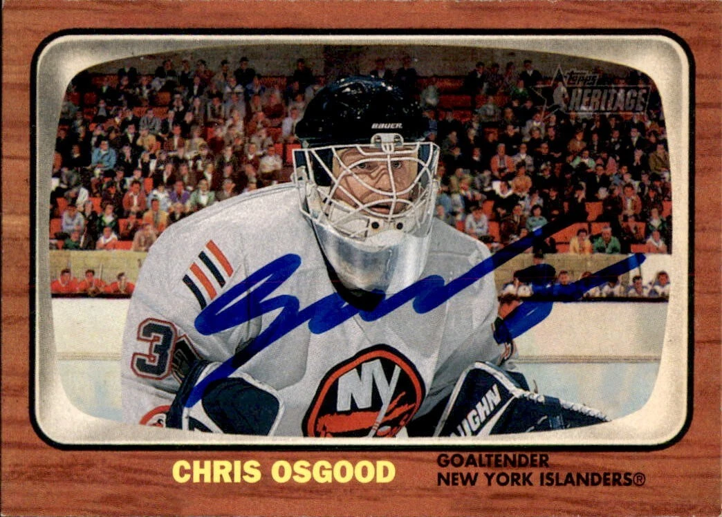 Chris Osgood Signed 2002/03 Topps Card #43 New York Islanders
