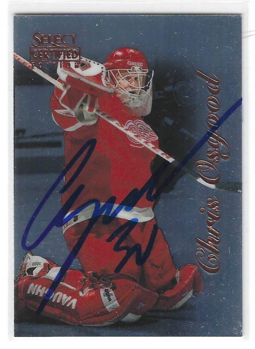 Chris Osgood Signed 1996/97 Select Certified Edition Card #20 Detroit Red Wings
