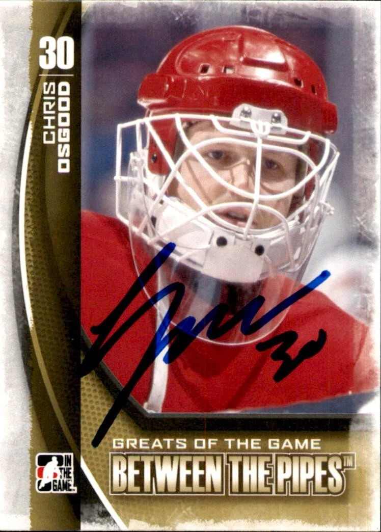 Chris Osgood Signed 2014 ITG Between The Pipes Card #89 Detroit Red Wings
