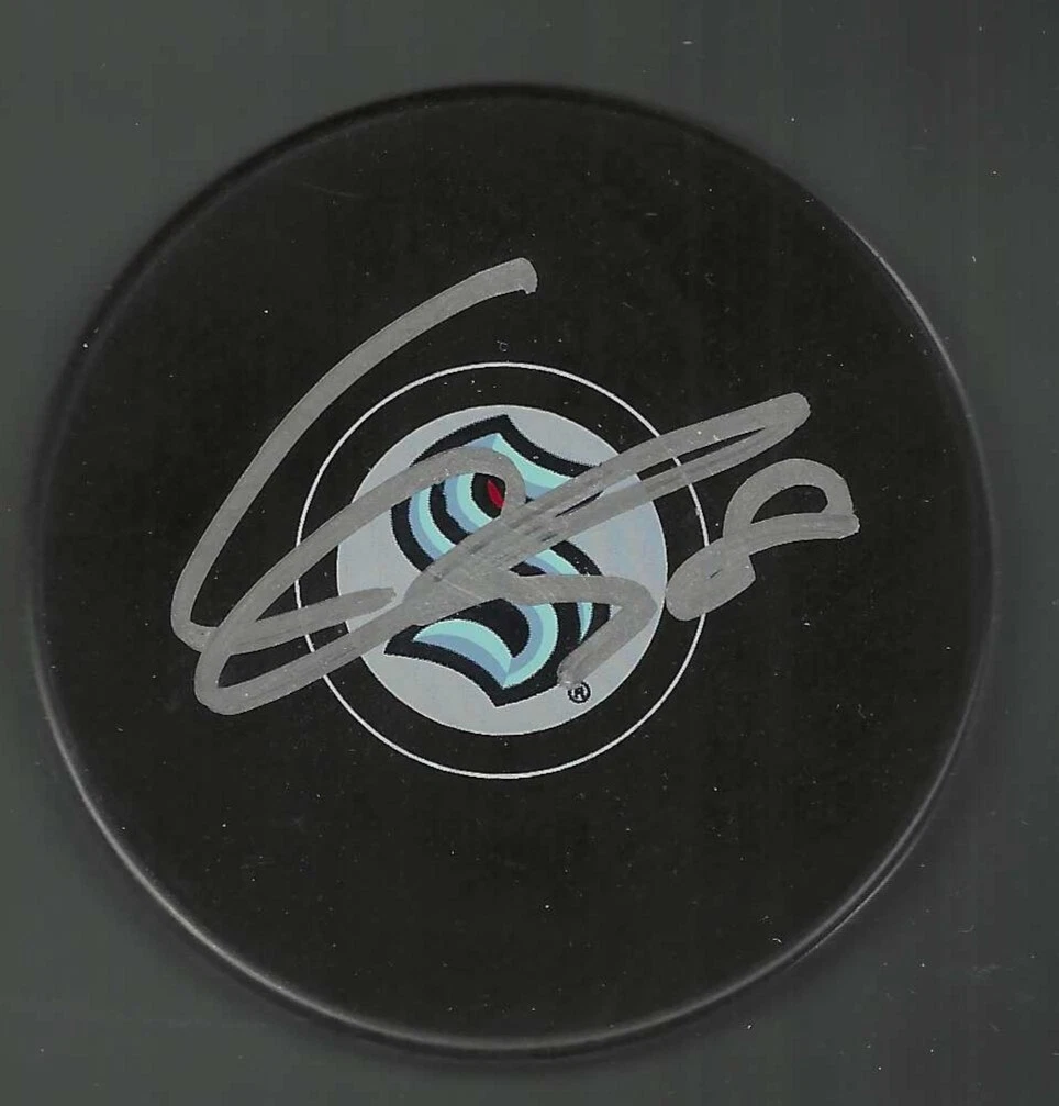 Cale Fleury Signed Seattle Kraken Puck
