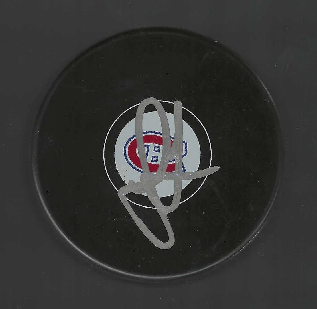 Jay Leach Signed Montreal Canadiens Puck
