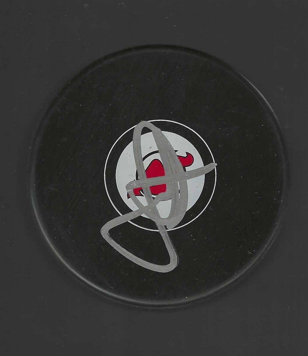 Jay Leach Signed New Jersey Devils Puck
