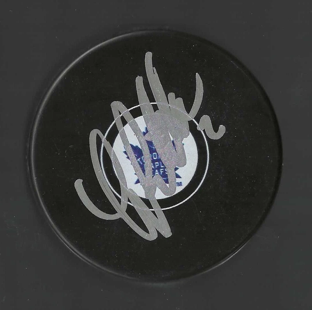 Luke Richardson Signed Toronto Maple Leafs Puck
