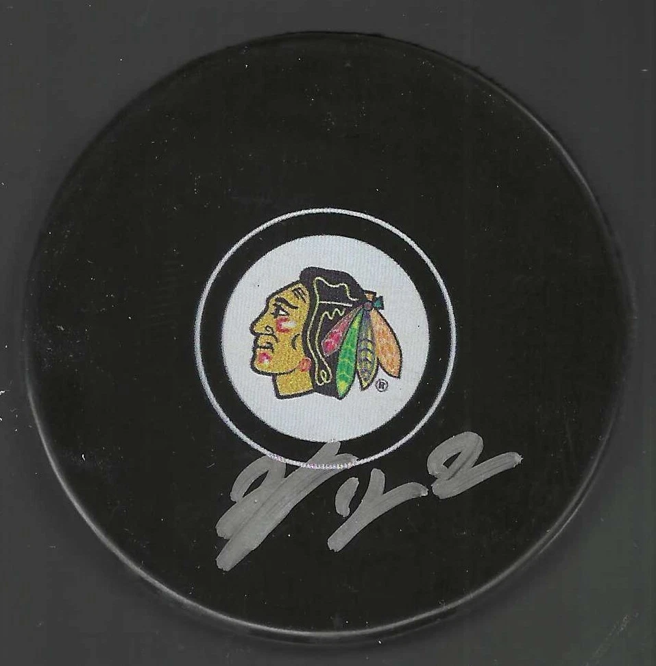Nikita Zaitsev Signed Chicago Blackhawks Puck
