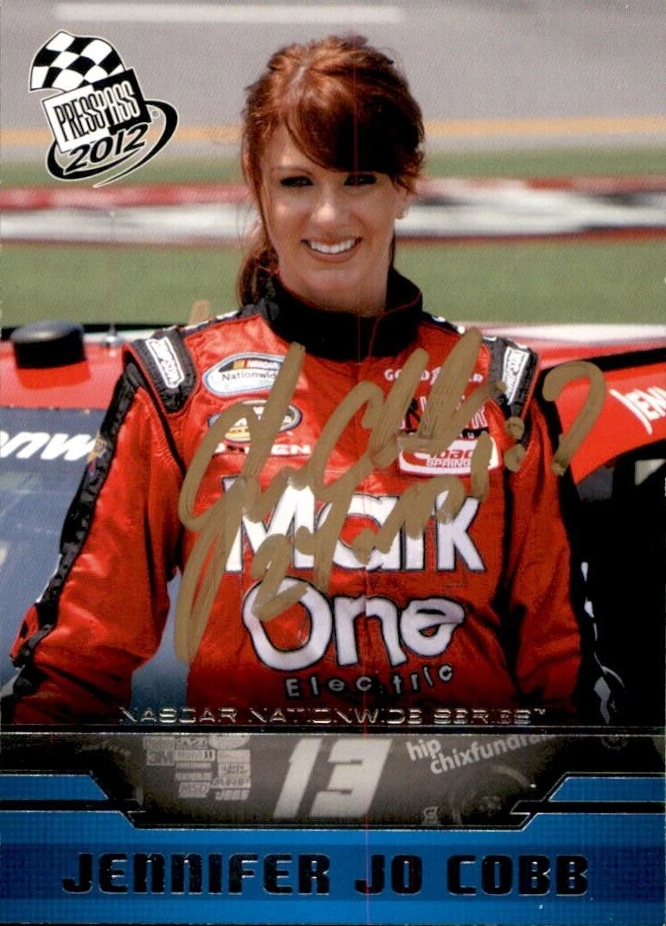 Jennifer Jo Cobb Signed 2012 Press Pass Card #40 NASCAR
