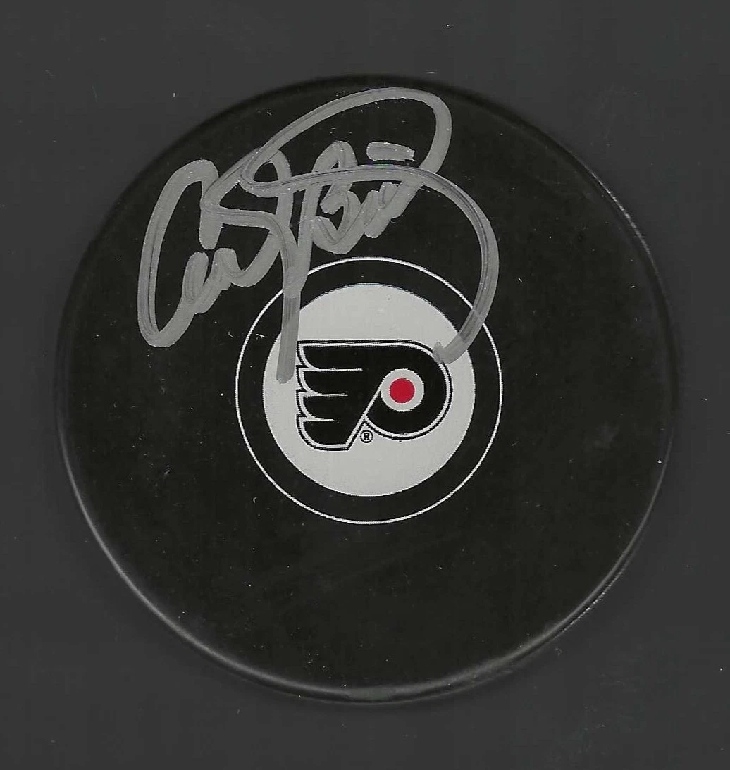 Andy Brickley Signed Philadelphia Flyers Puck

