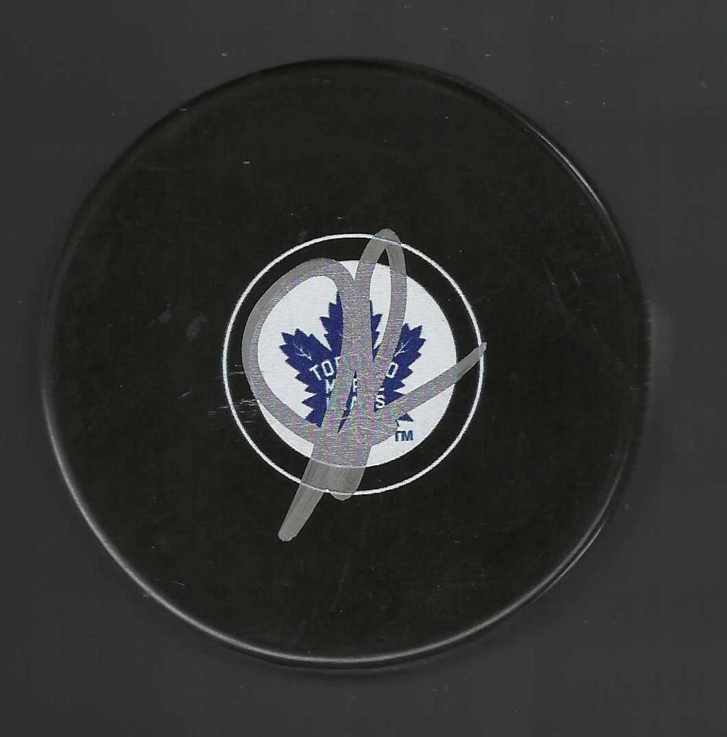 Joe Sacco Signed Toronto Maple Leafs Puck
