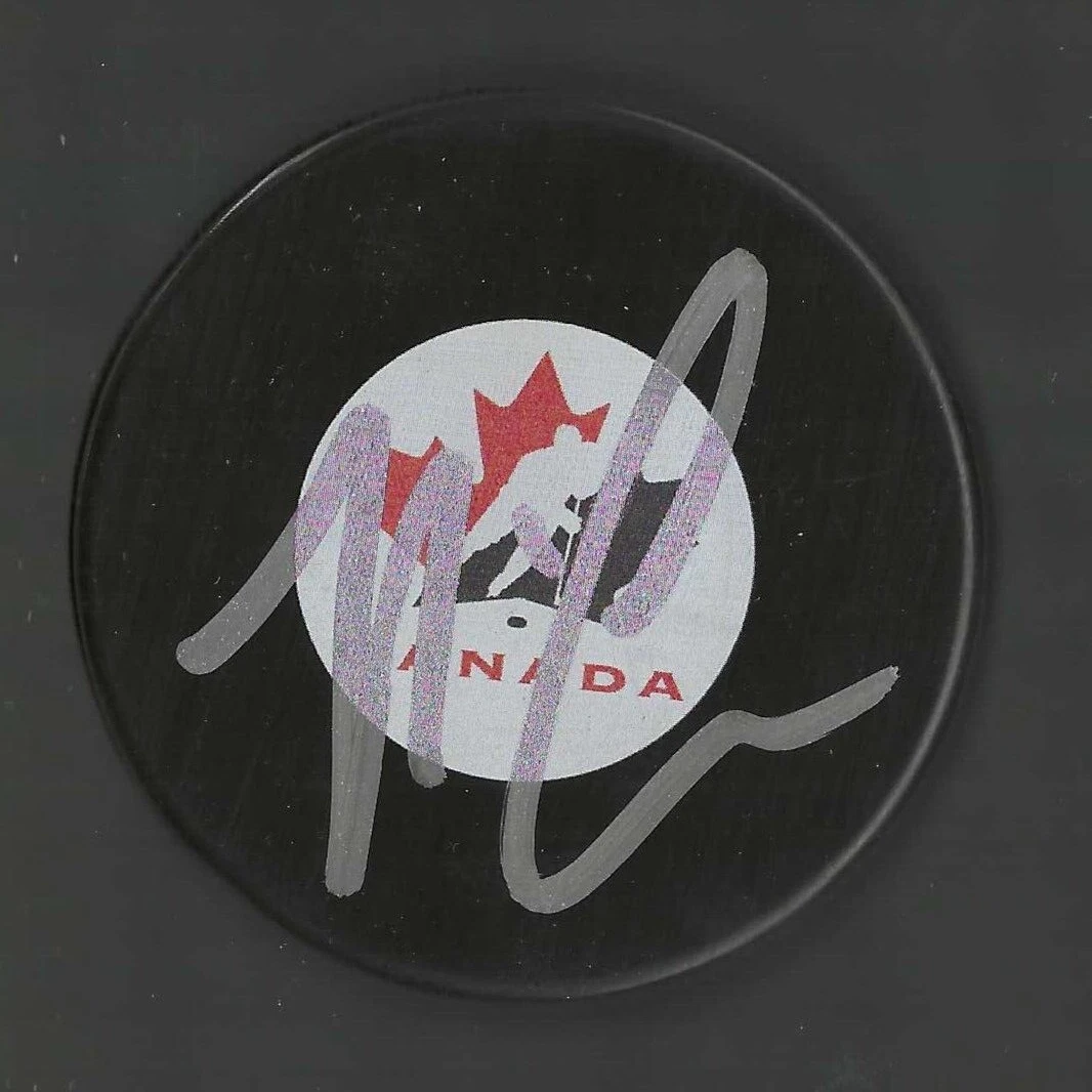 Nick Cousins Signed Team Canada Hockey Puck Florida Panthers
