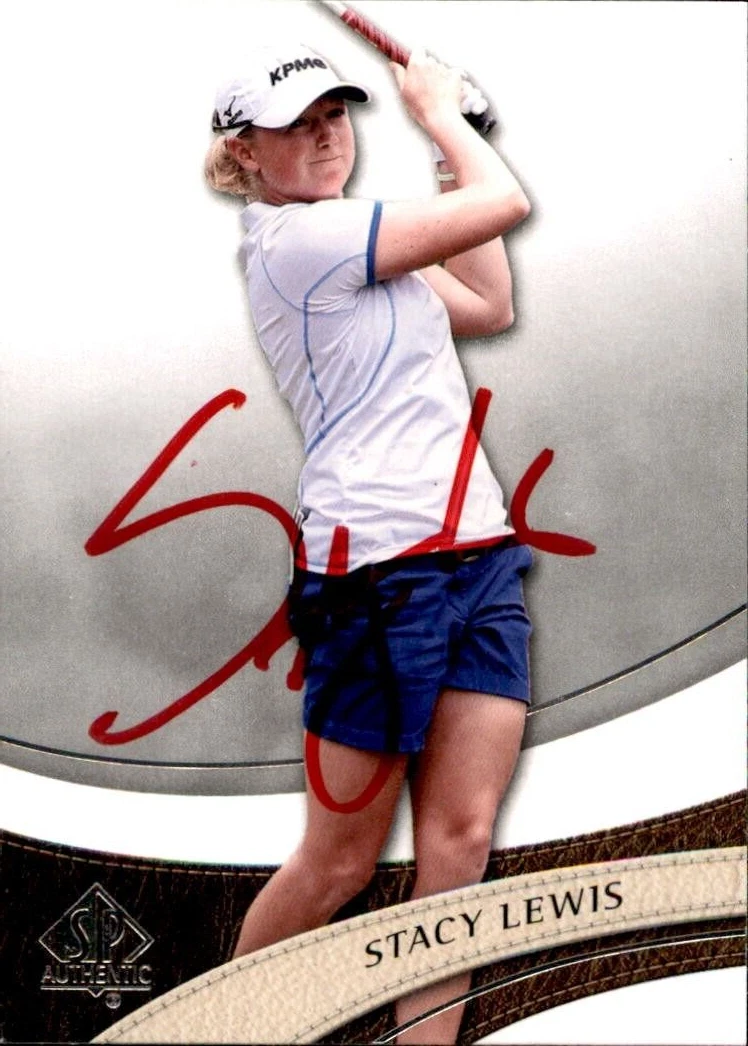 Stacy Lewis Signed 2013 UD SP Authentic Golf Card #26 LPGA
