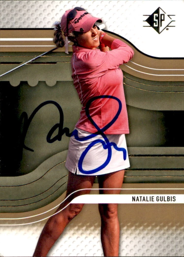 Natalie Gulbis Signed 2012 Upper Deck SP Golf Card #13 LPGA
