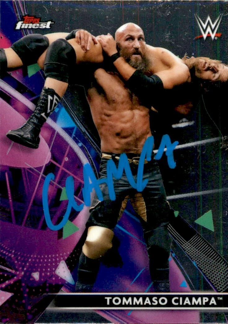 Tommaso Ciampa Signed 2021 Topps Finest NXT WWE Card #98
