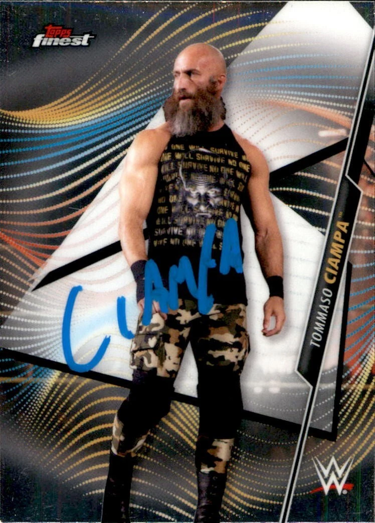 Tommaso Ciampa Signed 2020 Topps Finest NXT WWE Card #95
