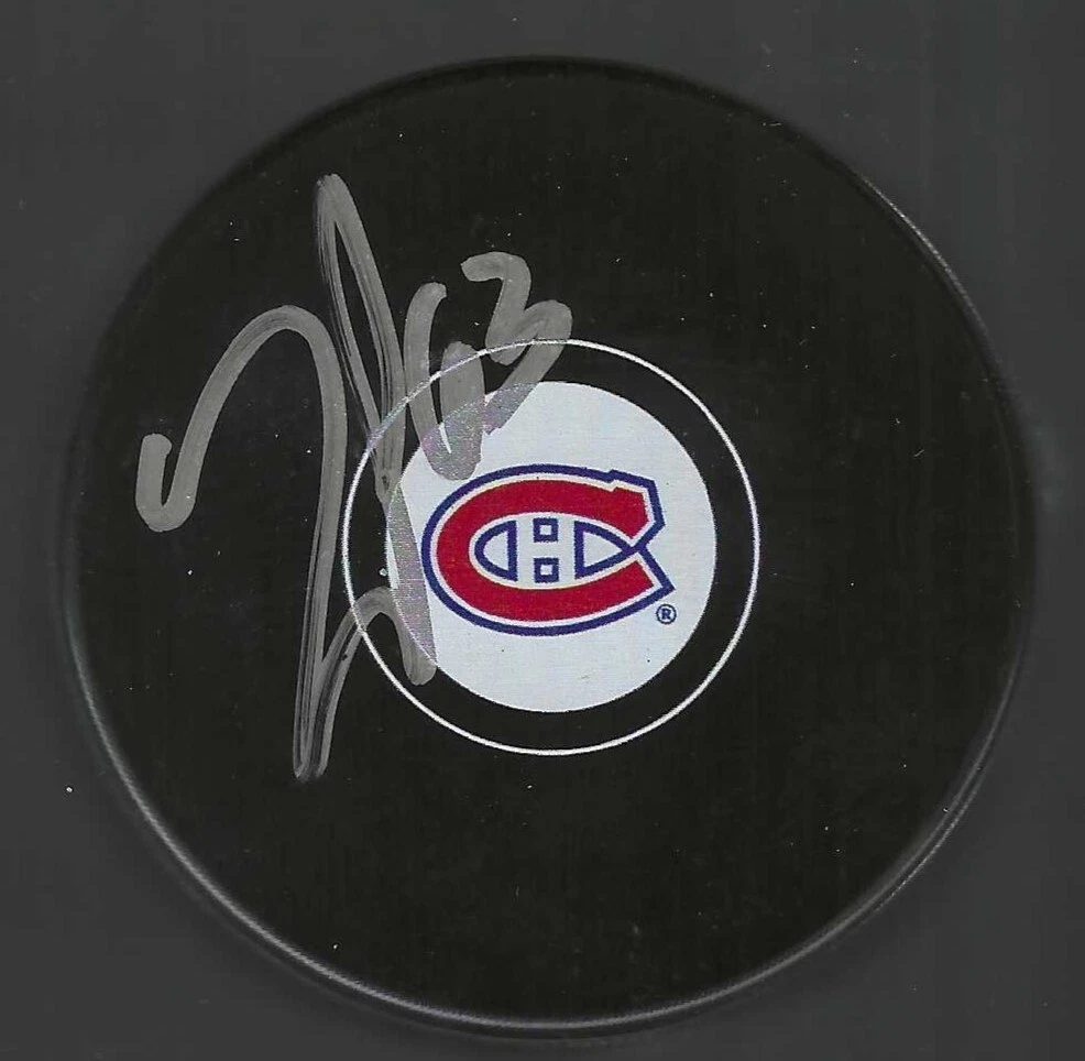 Matthew Peca Signed Montreal Canadiens Puck
