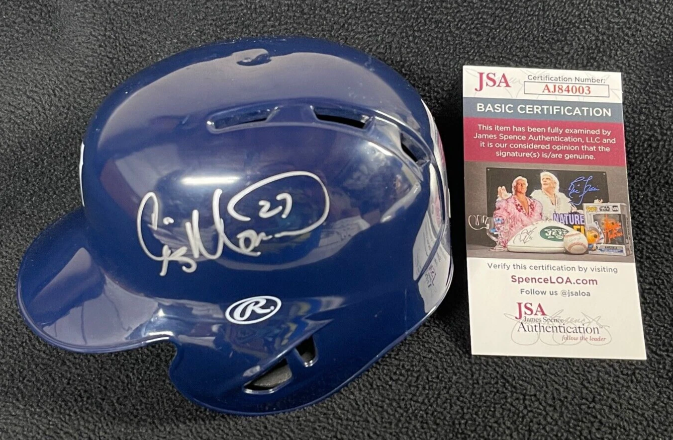 Craig Monroe Signed Detroit Tigers Mini Batting Helmet JSA COA
