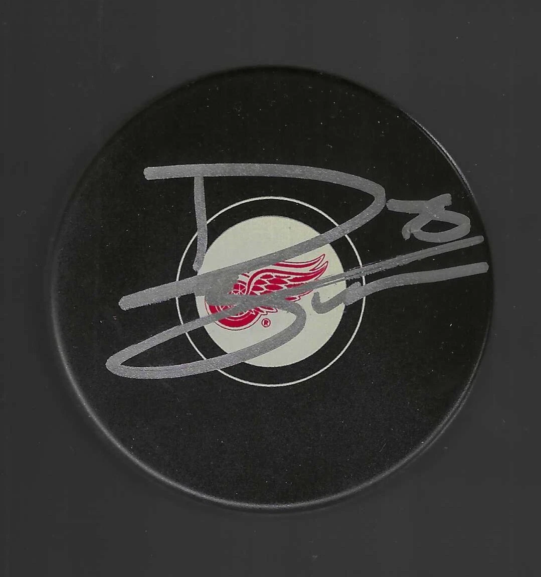 Dominic Turgeon Signed Detroit Red Wings Puck
