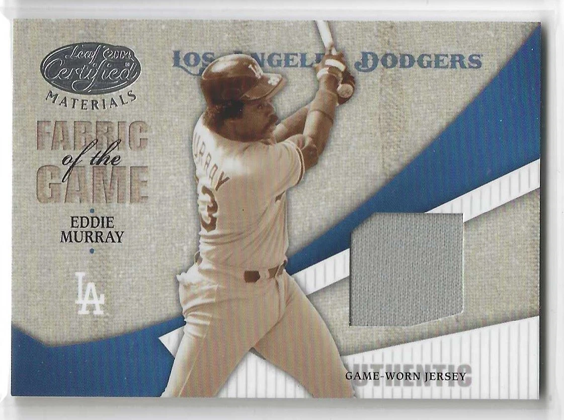 Eddie Murray 2004 Donruss Fabric Of The Game Card #FG-37 LA Dodgers 008/100
