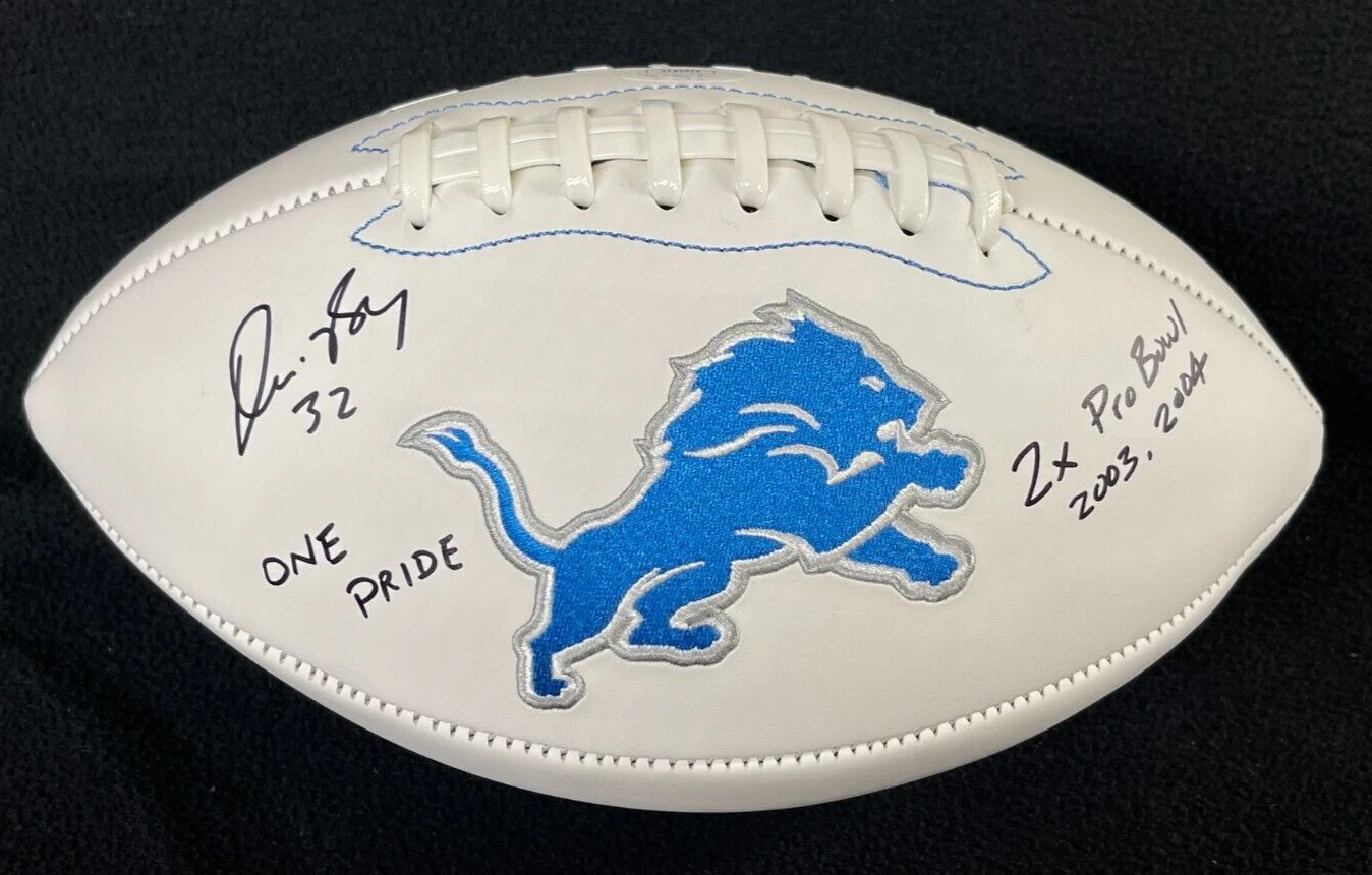 Dre Bly Signed & Inscribed Detroit Lions Football JSA COA
