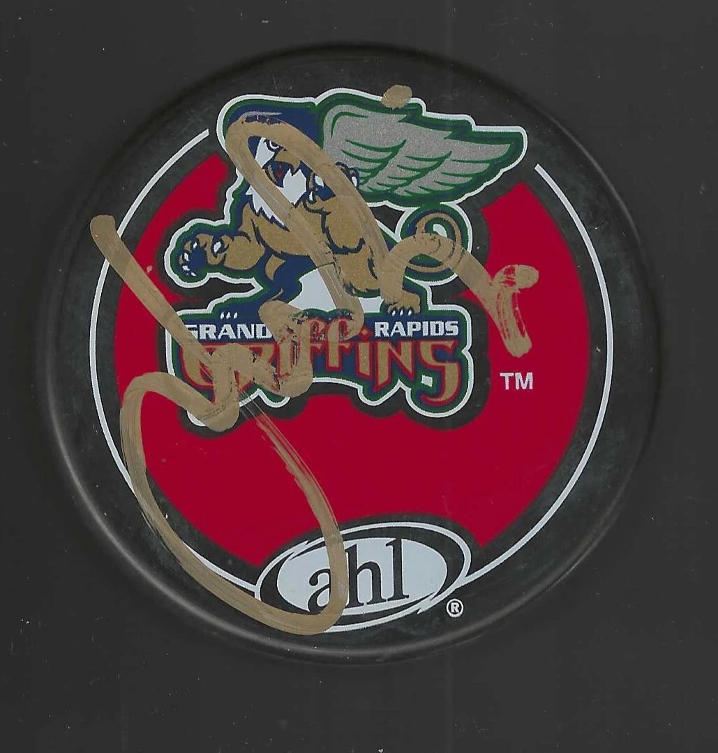 Jason Doig Signed Grand Rapids Griffins Puck Ottawa Senators
