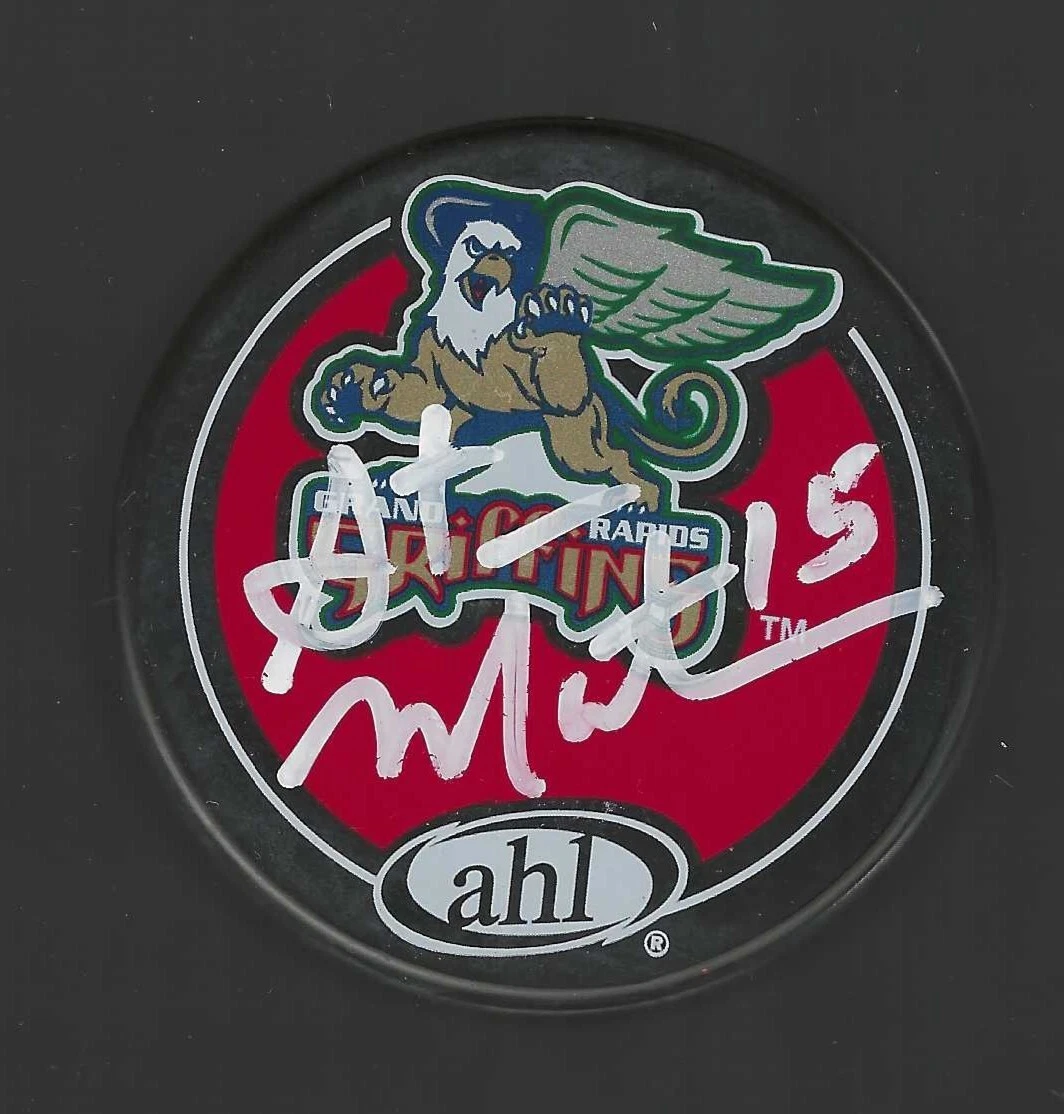 Steve Martins Signed Grand Rapids Griffins Puck Ottawa Senators
