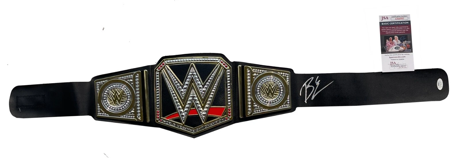 Big E Signed WWE Champion Toy Belt JSA COA New Day
