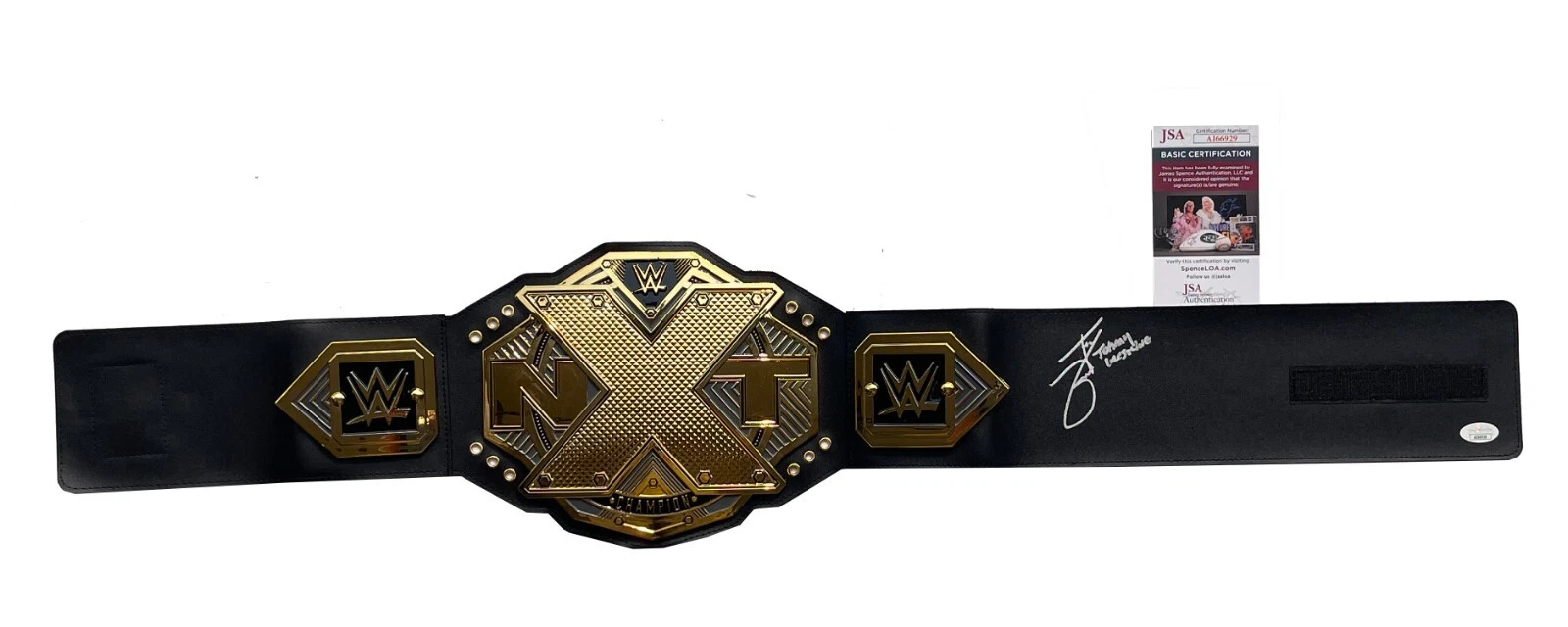Johnny Gargano Signed & Inscribed Signed WWE NXT Champion Toy Belt JSA COA
