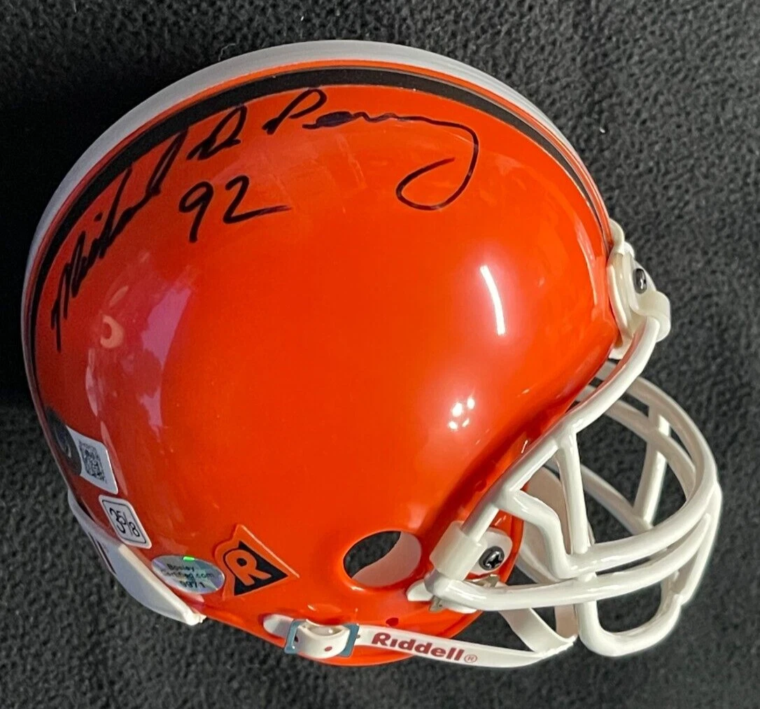 Michael Dean Perry Signed Cleveland Browns Mini Helmet Beckett COA
