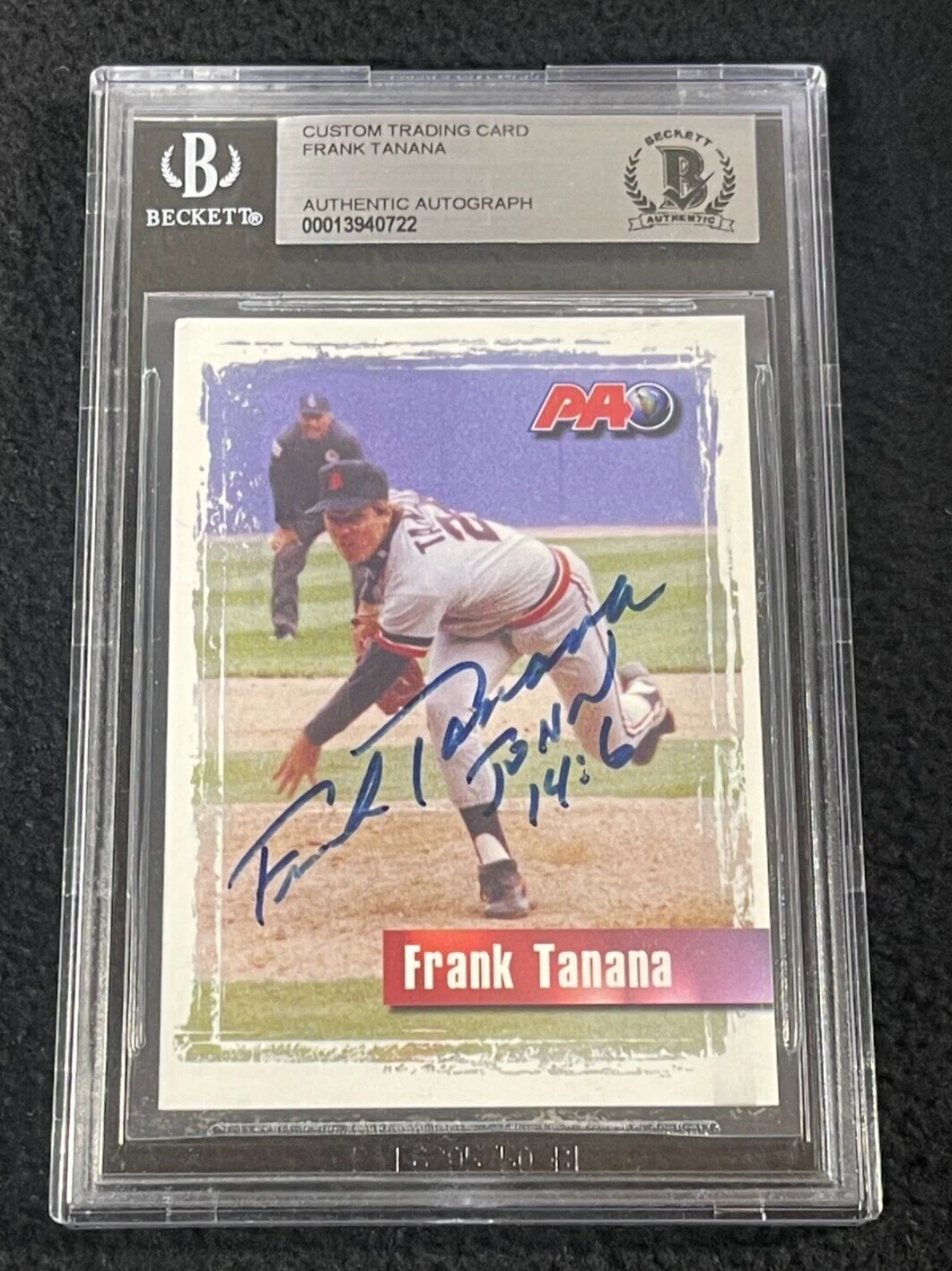 Frank Tanana Signed Bible Card Beckett Certified Detroit Tigers BAS

