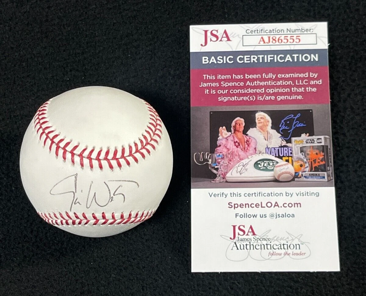 Eric Wedge Signed Cleveland Indians OML Baseball JSA COA
