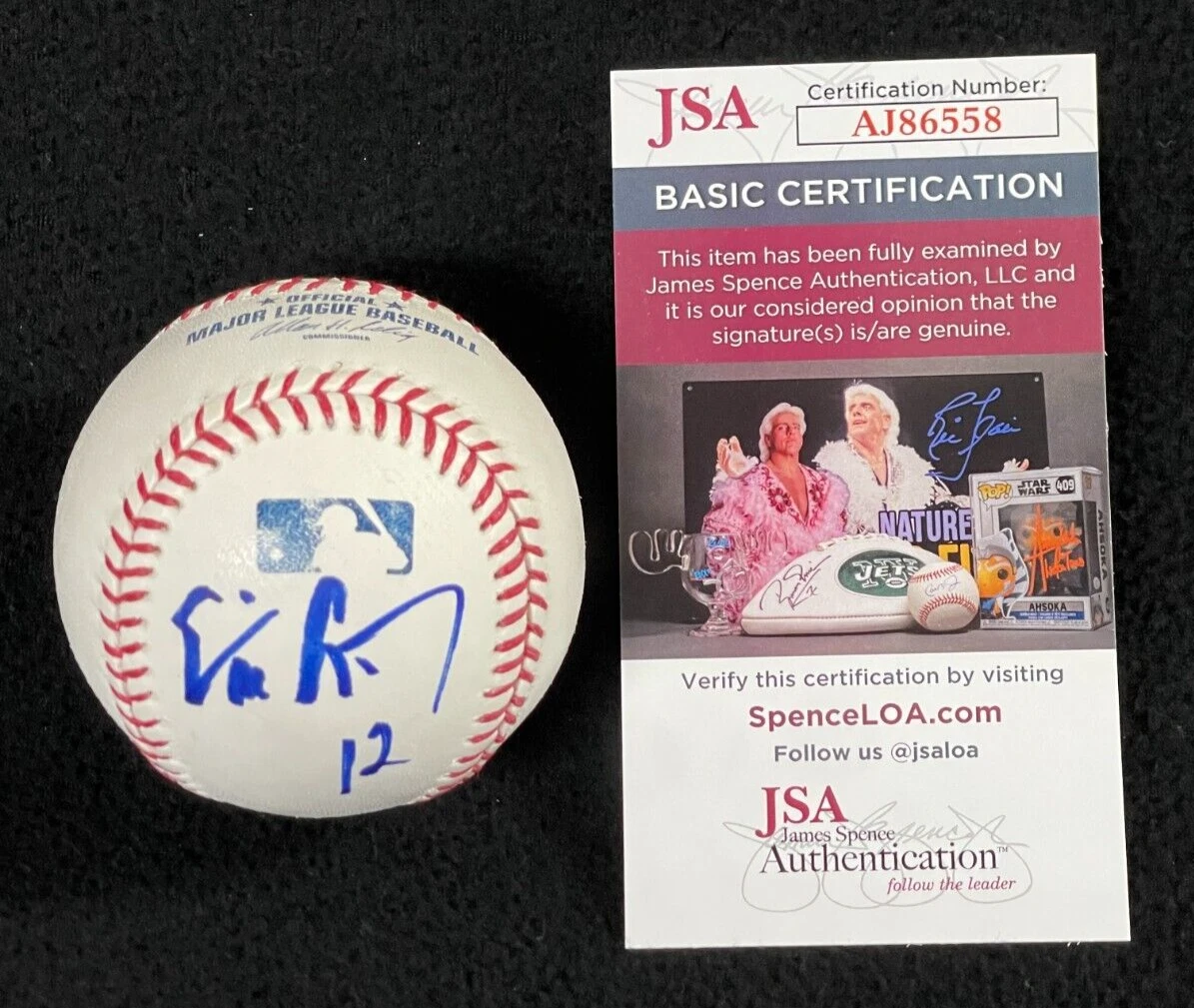 Eric Chavez Signed Oakland Athletics OML Baseball JSA COA
