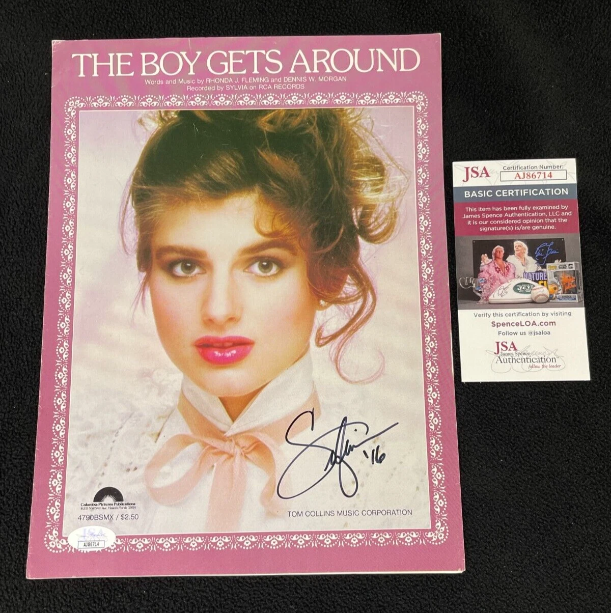 Sylvia Hutton Signed The Boy Gets Around Songbook JSA COA
