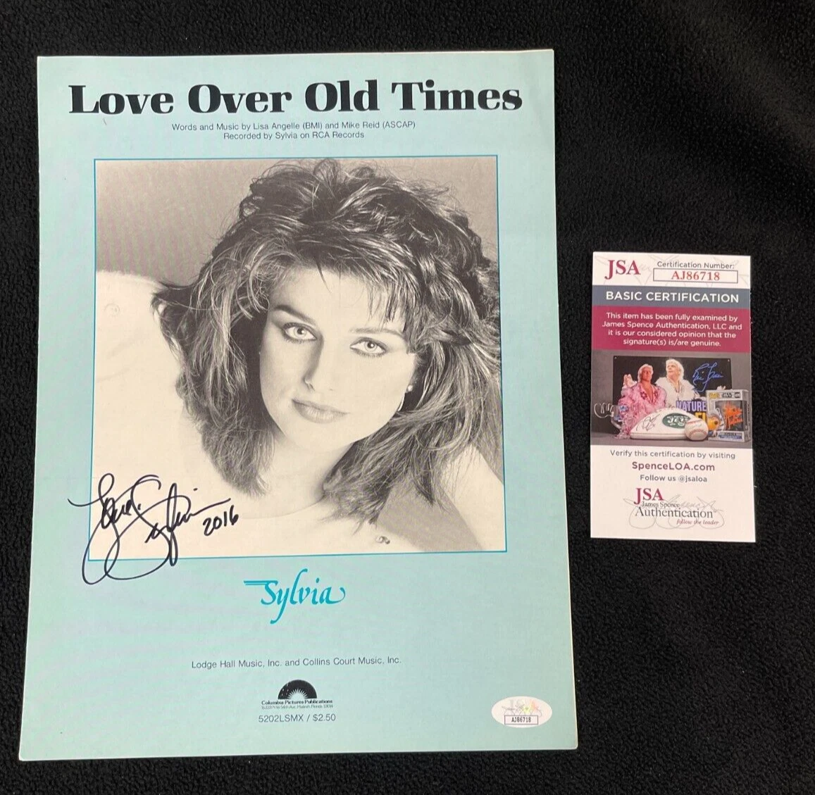 Sylvia Hutton Signed Love Over Old Times Songbook JSA COA
