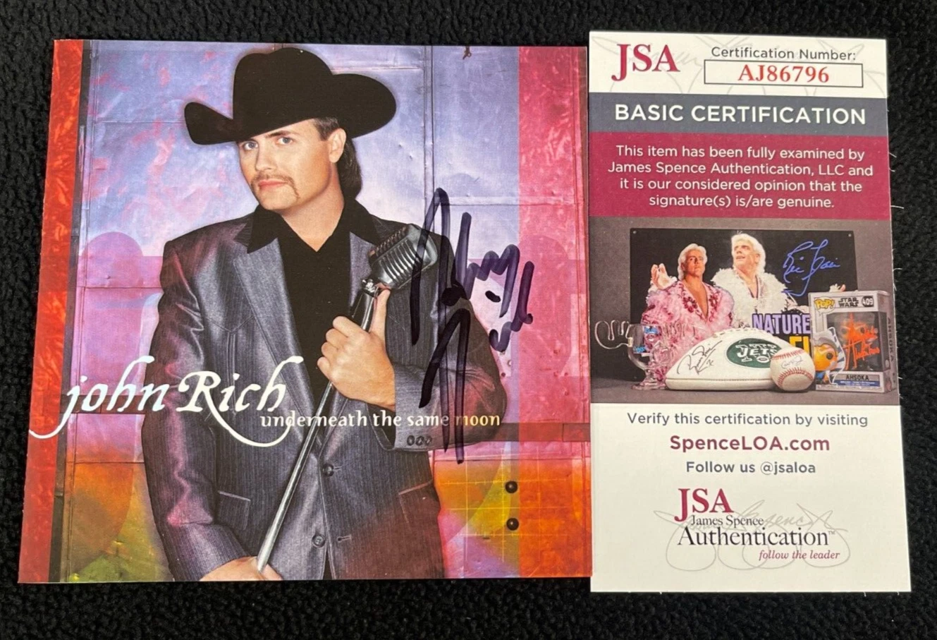 John Rich Signed Underneath The Same Moon CD Booklet JSA COA
