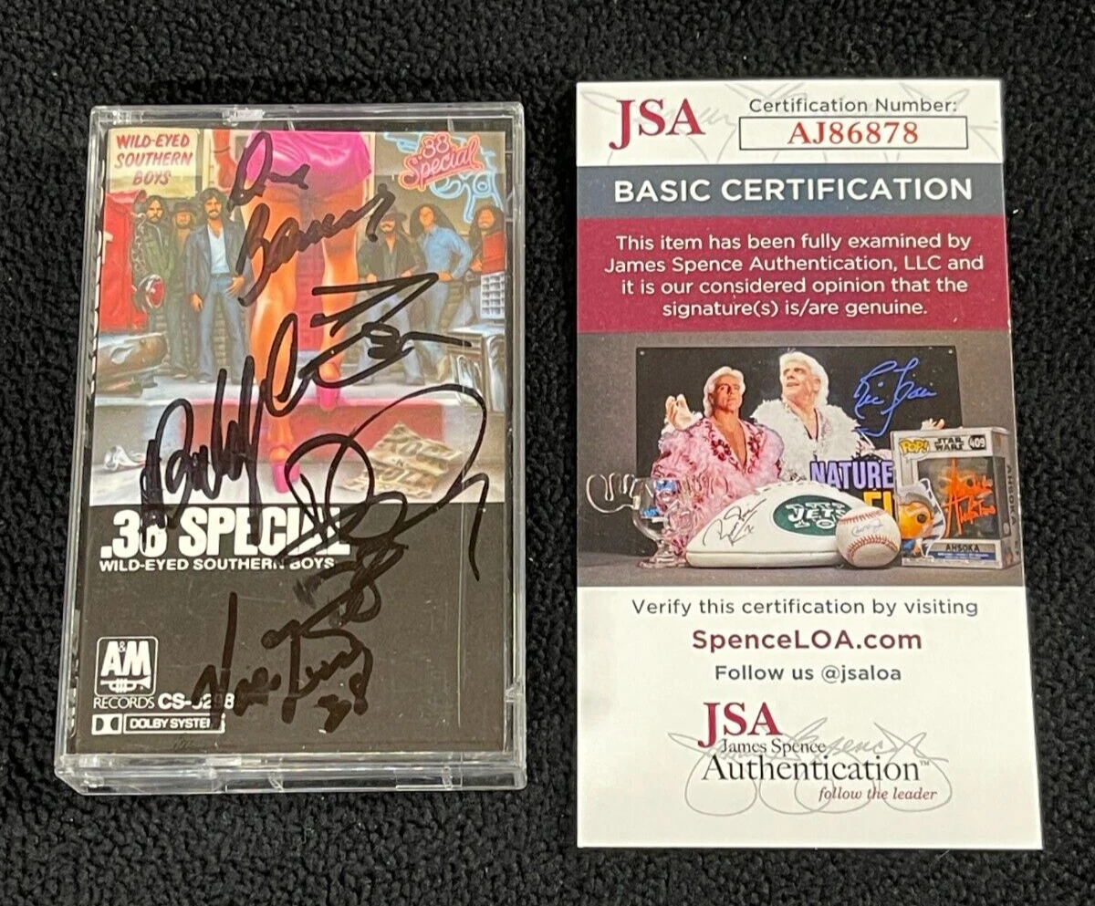 38 Special Signed Wild-Eyed Southern Boys Cassette Tape Signed By 5 JSA COA
