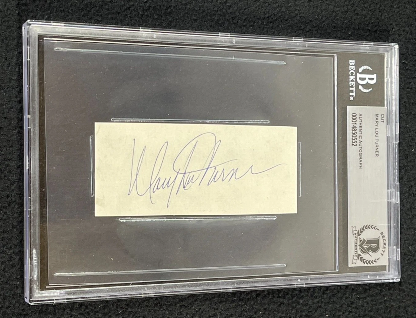 Mary Lou Turner Signed Cut Autograph Beckett Certified Country Star
