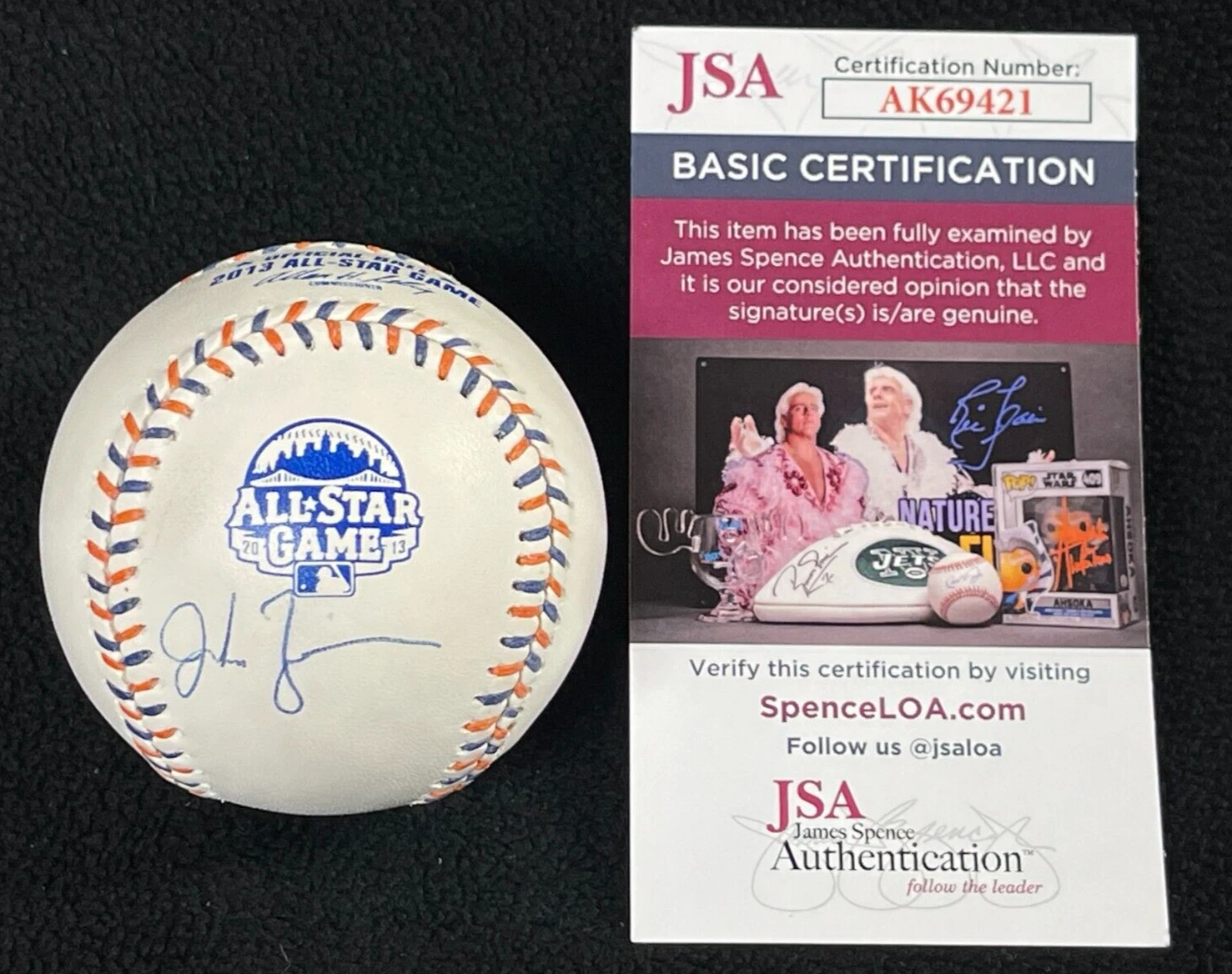 Jordan Zimmermann Signed Washington Nationals 2013 All-Star OML Baseball JSA COA
