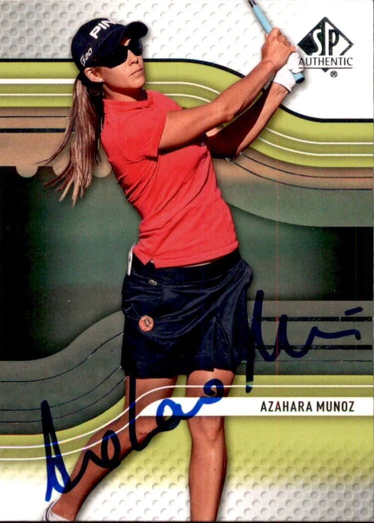 Azahara Munoz Signed 2012 UD SP Authentic Golf Card #R22 LPGA
