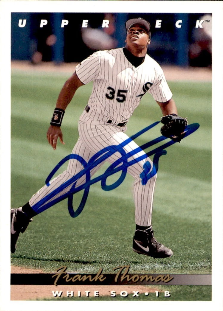 Frank Thomas Signed 1993 Upper Deck Card #555 Chicago White Sox
